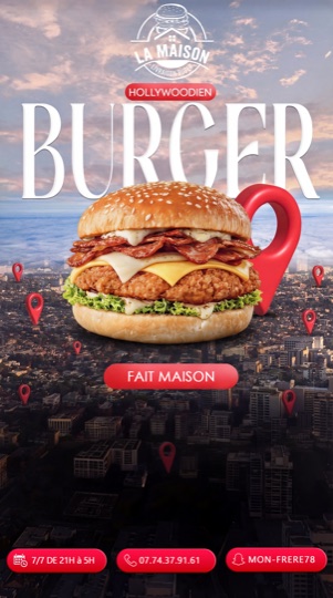 Flyer La Maison Livraison Burger